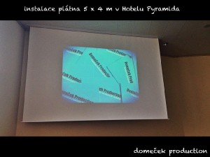 Instalace plátna